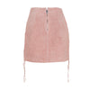 Kaila Suede Skirt - Blush