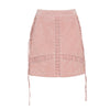 Kaila Suede Skirt - Blush