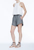 Angle Stripe Short - Charcoal