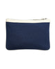 Classic Clutch - Off White & Navy