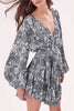 Wildflower Wrap Dress - Ash