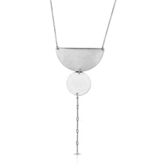 Old Moon Necklace - Silver 16"