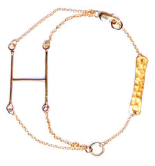 Double H Chain Braclets