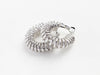 Spiral Hoop Earrings - White Gold Filled