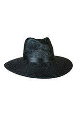 Maya Black Woven Fedora