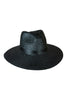 Maya Black Woven Fedora