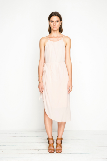 April Wrap Dress - Blush