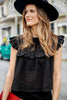 Eyelet Top - Black