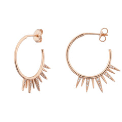 Arushi Hoop Earring - Rose Gold