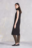 Building Block Rib Roll Neck Dress - Black