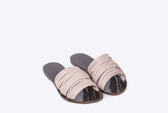 Carla Flat - Blush Leather