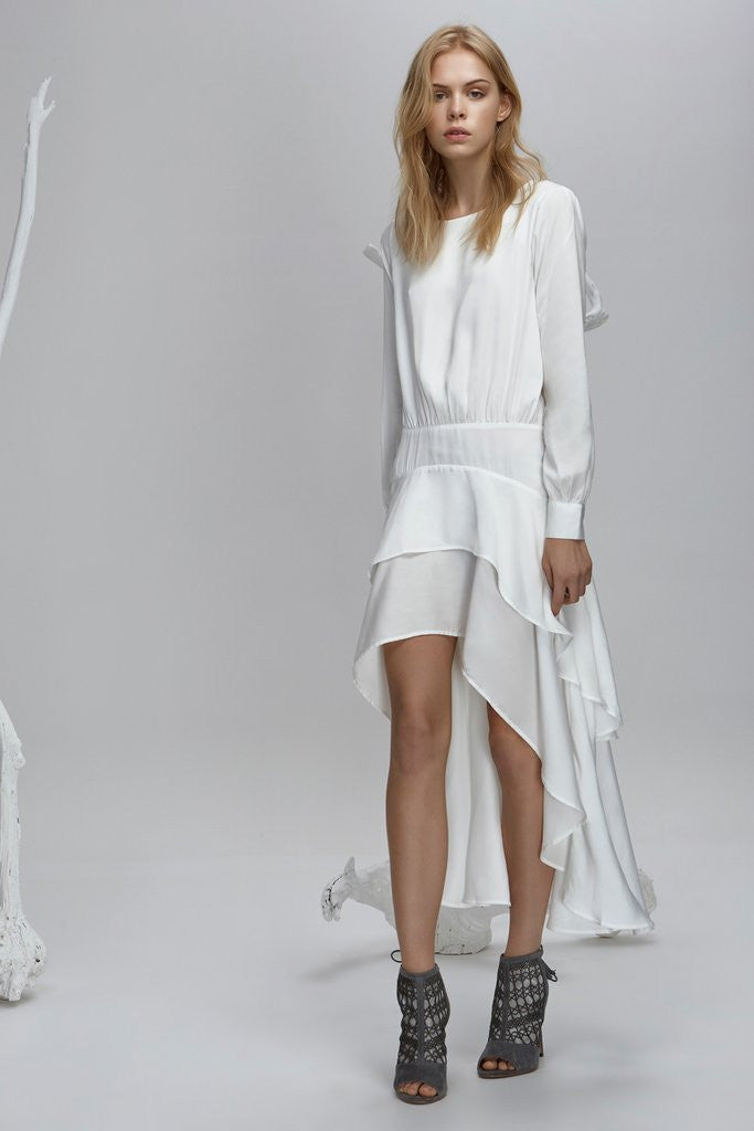 Stevie Long Sleeve Dress - Cloud