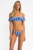 Ikat Lover Frill Off Shoulder Bikini