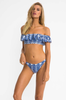 Ikat Lover Frill Off Shoulder Bikini