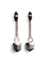 SOLSTICE EARRINGS Gold Plated with Smokey Quartz