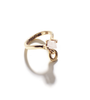 RHIANNON RING Gold Plated with Rose Quartz