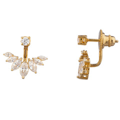 Marquise Ear Jacket - Yellow Gold