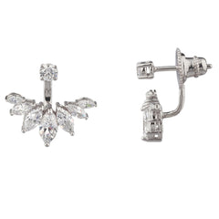 Marquise Ear Jacket - White Gold