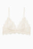 Lace Bra With Trim - Nude