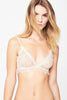 Lace Bra With Trim - Nude