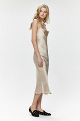 Posie Silk Dress - Champagne