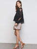 Patti Long Sleeve Blouse - Black