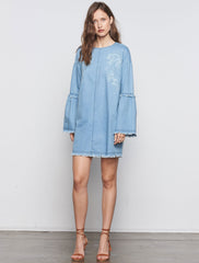 Oxiana Long Sleeve Dress - Denim
