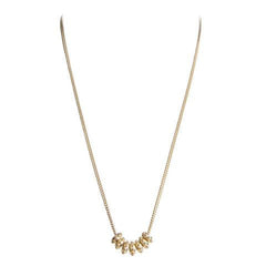 Alexa Granulation Wish Necklace- Gold