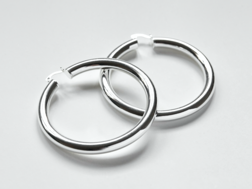 Brooklyn Hoops - White Gold Filled