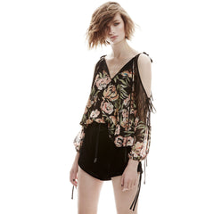 JoJo Cold Shoulder Top