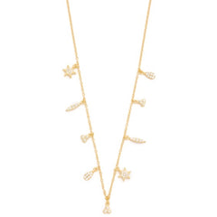 Tori Charm Necklace - Yellow Gold