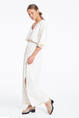 Dust Tassel Maxi Dress - Natural
