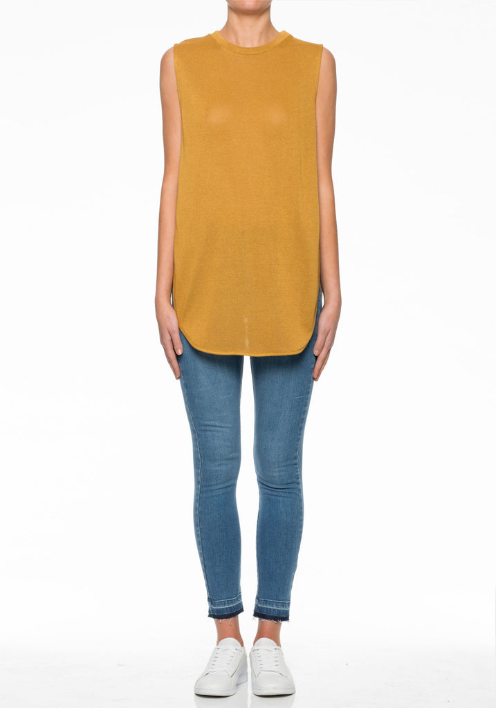 Arcade Curved Tank - Gold