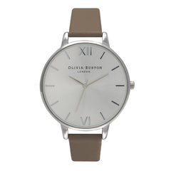 Big Dial Taupe And Silver