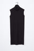 Building Block Rib Roll Neck Dress - Black