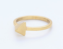 Pyramid Gold Ring