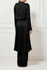 Gelloma Silk Trench - Black