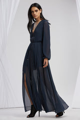 Maison Long Sleeve Maxi Dress