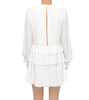 Layered Silk Dress - White