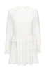 Layered Silk Dress - White