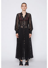 Migration Broderie Maxi Shirt Dress