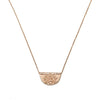 Rose Gold Lotus Short Necklace