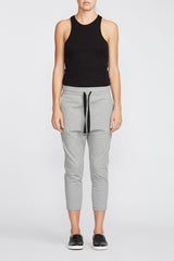Perry Ponti Drawstring Pant - Grey