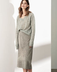 Valerian Midi Skirt - Grey