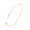 Oval Drop Anklet Gold