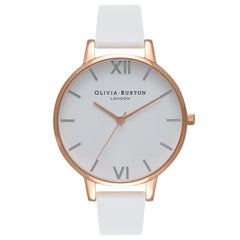 Big Dial White And Rose Gold