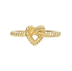 ROPE HEART RING